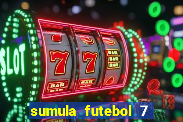 sumula futebol 7 society excel